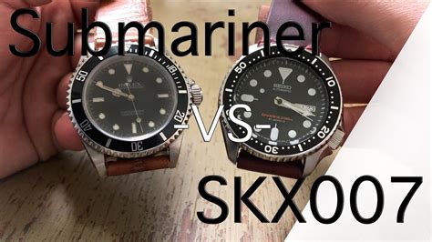 seiko skx007 vs rolex submariner.